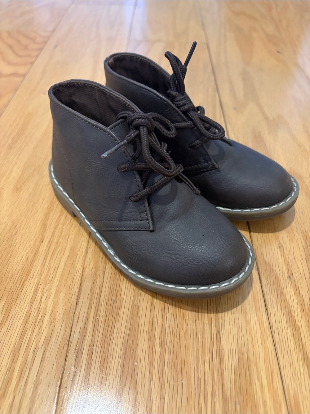 The Children's Place Dark Brown Lace-Up Ankle Boots for Kids